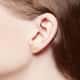 Boucles d'oreilles CLEOR en Or 375/1000 Jaune et Oxyde