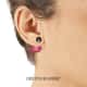 Boucles d'oreilles MIX PEARL en Argent 925/1000 Rose et Perle Synthétique Blanche