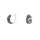 Boucles d'oreilles NOÏA en Argent 925/1000 et Laque Noire