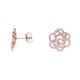Boucles d'oreilles ARBELO en Argent 925/1000 Rose et Oxyde