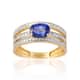 Bague CLEOR en Or 750/1000 Jaune, Saphir Bleu et Diamant
