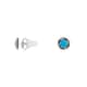 Boucles d'oreilles CLEOR en Argent 925/1000 et Laque Bleue