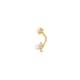 Piercing CLEOR en Or 375/1000 Jaune et Perle de culture Blanche