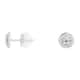 Boucles d'oreilles CLEOR en Or 375/1000 Blanc et Diamant