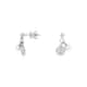 Boucles d'oreilles PERLE DE NUIT en Argent 925/1000 et Perle de culture Blanche
