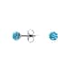 Boucles d'oreilles CLEOR en Acier et Oxyde Bleu