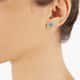 Boucles d'oreilles CLEOR en Acier et Oxyde Bleu