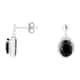 Boucles d'oreilles CLEOR en Argent 925/1000 et Oxyde Noir