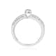 Solitaire CLEOR en Or 375/1000 Blanc et Diamant Blanc