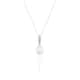 Collier CLEOR en Or 375/1000 Blanc, Perle de culture et Diamant