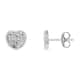 Boucles d'oreilles CLEOR en Or 750/1000 Blanc et Diamant