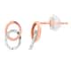 Boucles d'oreilles Pendantes CLEOR en Or 375/1000 Bicolore