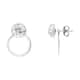 Boucles d'oreilles CLEOR en Argent 925/1000 et Cristal Blanc