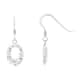 Boucles d'oreilles CLEOR en Argent 925/1000 et Cristal Blanc