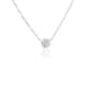 Collier Blanc Femme LADY DIAMONDS avec Diamant Blanc - fermoir Anneau Ressort - CLEOR
