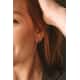 Boucles d'oreilles CLEOR en Or 750/1000 Bicolore et Saphir
