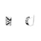 Boucles d'oreilles NOÏA en Argent 925/1000 Blanc et Oxyde - CLEOR