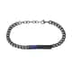 Bracelet IROKOI en Acier Noir et Lapis Lazuli - CLEOR