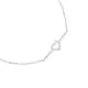 Bracelet CLEOR en Or 375/1000 Blanc et Oxyde - vue 2 - CLEOR