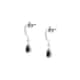 Boucles d'Oreilles CLEOR en Or 750/1000 Blanc et Saphir - vue 1 - CLEOR