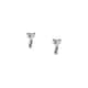 Boucles d'Oreilles CLEOR en Or 750/1000 Jaune Saphir et Diamant - vue 2 - CLEOR