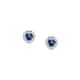 Puces MORELLATO en Argent 925/1000 Blanc et Oxyde Bleu - vue 2 - CLEOR