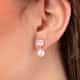Boucles d'oreilles MORELLATO en Argent 925/1000 Blanc et Perle de Culture Rose - vue RO - CLEOR