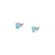 Boucles d'oreilles CLEOR en Argent 925/1000 et Oxyde Bleu - vue 1 - CLEOR
