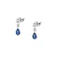 Boucles d'oreilles CLEOR en Argent 925/1000 et Oxyde Bleu - vue 1 - CLEOR