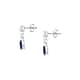 Boucles d'oreilles CLEOR en Argent 925/1000 et Oxyde Bleu - vue - CLEOR