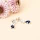 Boucles d'oreilles CLEOR en Argent 925/1000 et Oxyde Bleu - vue 6 - CLEOR