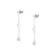 Boucles d'oreilles CLEOR en Argent 925/1000 et Perle Synthétique Blanche - vue 1 - CLEOR