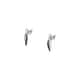 Boucles d'oreilles CLEOR en Argent 925/1000 et Oxyde Noir - vue 1 - CLEOR
