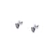 Boucles d'oreilles CLEOR en Argent 925/1000 et Oxyde Violet - vue 1 - CLEOR