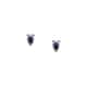 Boucles d'oreilles CLEOR en Argent 925/1000 et Oxyde Violet - vue - CLEOR