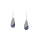 Boucles d'oreilles CLEOR en Argent 925/1000 et Cristal Bleu - vue - CLEOR