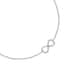 Bracelet CLEOR en Or 375/1000 Blanc et Oxyde - vue - CLEOR