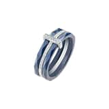 Bague En Argent 925 Avec œil Bleu Et CZ - Taille 58, Pour Femme