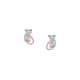 Boucles d'oreilles CLEOR en Argent 925/1000 Bicolore - vue - CLEOR
