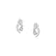 Boucles d'oreilles CLEOR en Or 375/1000 Blanc et Oxyde - vue - CLEOR