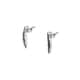 Boucles d'oreilles CLEOR en Argent 925/1000 et Oxyde Noir - vue 1 - CLEOR