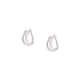 Boucles d'oreilles ROSELINE en Argent 925/1000 Bicolore et Oxyde - vue 1 - CLEOR