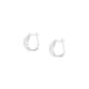 Boucles d'oreilles ROSELINE en Argent 925/1000 Bicolore et Oxyde - vue - CLEOR