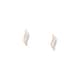 Boucles d'oreilles ROSELINE en Argent 925/1000 Bicolore et Oxyde - vue - CLEOR