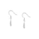 Boucles d'oreilles CLEOR en Argent 925/1000 et Cristal Blanc - vue - CLEOR