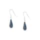 Boucles d'oreilles CLEOR en Argent 925/1000 et Cristal Bleu - vue 1 - CLEOR