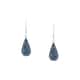 Boucles d'oreilles CLEOR en Argent 925/1000 et Cristal Bleu - vue - CLEOR
