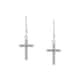 Boucles d'oreilles CLEOR en Argent 925/1000 et Cristal Noir - vue - CLEOR