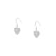 Boucles d'oreilles CLEOR en Argent 925/1000 et Cristal Blanc - vue 1 - CLEOR