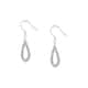 Boucles d'oreilles CLEOR en Argent 925/1000 et Cristal Blanc - vue 1 - CLEOR